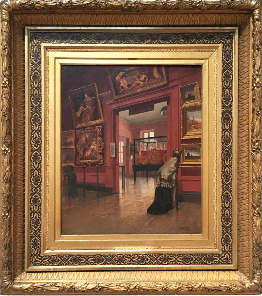 「Interior View of the Metropolitan Museum of Art when in Fourteenth Street（1881年）」14番街にあるメトロポリタン美術館の内観 / 作：フランク・ウォーラー