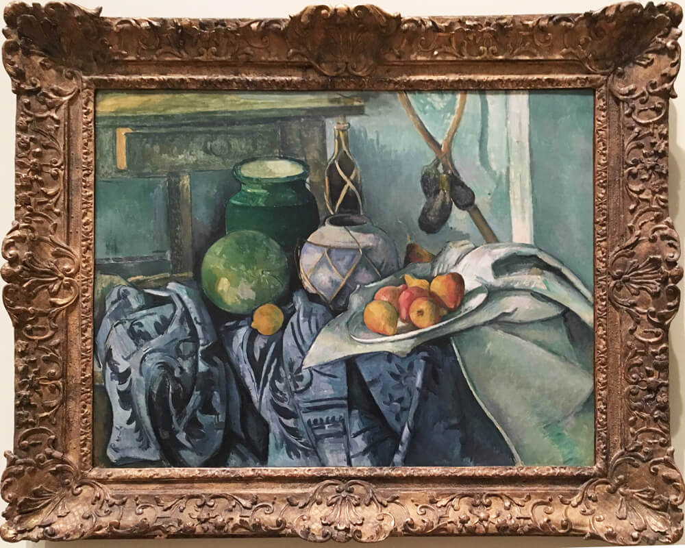 「Still Life with a Ginger Jar and Eggplants（1893-94年）」水差しとナスのある静物