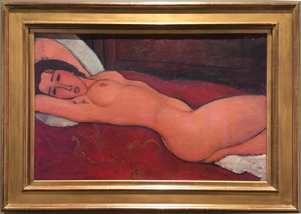 「Reclining Nude（1917年）」横たわる裸婦
