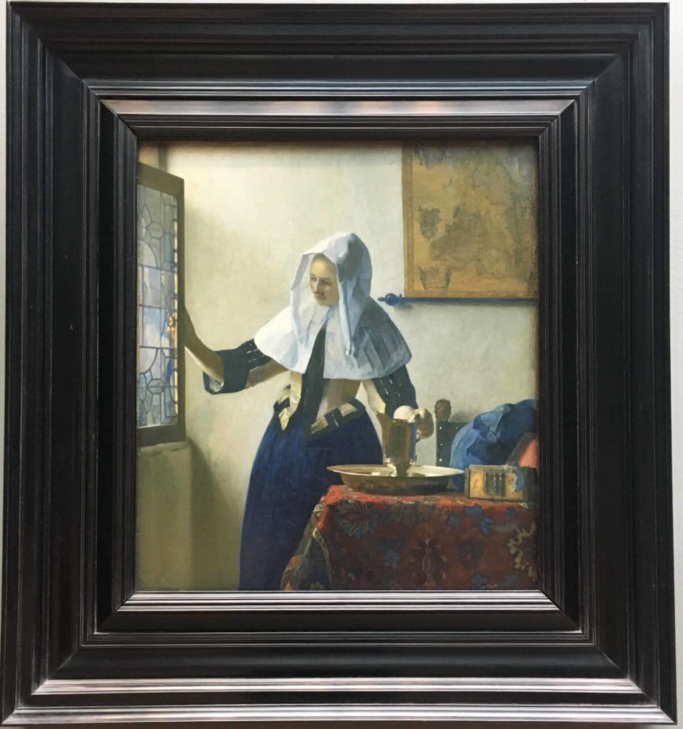 「Young Woman with a Water Pitcher（1662年頃）」水差しを持つ若い女性